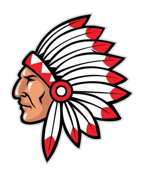 Indian Clipart, Class Tshirts, Chiefs Headdress, Indian Drawing, Shield Icon, Native American Warrior, Cherokee Indian, Red Indian, Indian Headdress