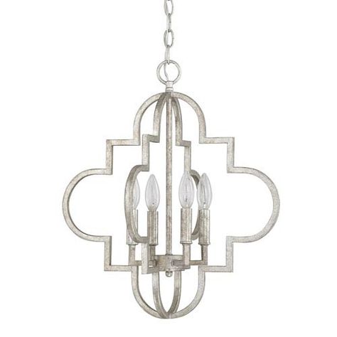 Capital Lighting Fixture Company Ellis Antique Silver Four Light Nineteen Inch Pendant 4541as | Bellacor Wide Pendant Light, Capital Lighting Fixture, Gold Pendant Lighting, Silver Pendant Lighting, Capital Lighting, Geometric Chandelier, Foyer Pendant, Antique Kitchen, Modern Light Fixtures