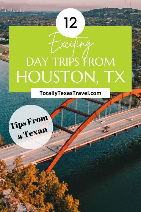 If you are looking for fun day trips from Houston, look no further. This post outlines 12 exciting and easy getaways from Houston. We have included Galveston Island, San Antonio, Austin, and small towns! Texas travel | Houston Texas | getaways in Texas | Texas day trips | things to do near Houston | Texas travel tips | Texas travel guide | places to visit in Texas | Texas small towns | Texas Gulf Coast | weekend getaways from Houston | Weekend getaways in Texas Texas Day Trips, Day Trips From Houston, Texas Getaways, Texas Gulf Coast, Texas Travel Guide, Austin Travel, Visit Texas, Best Weekend Getaways, Galveston Island