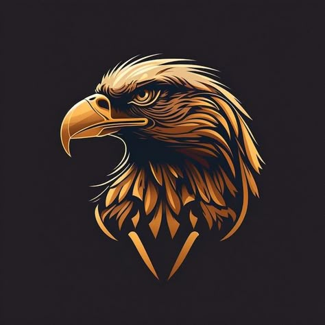 Logo del águila | Premium Photo #Freepik #photo #plantillas-logotipo #logo-empresa #logo #logo-diseno Logo Design Inspiration Sports, Eagle Artwork, Eagle Drawing, Lucky Wallpaper, Movie Logo Design, Movie Logo, Eagle Wallpaper, Broken Screen Wallpaper, Building Icon