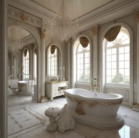 Neo Classical Bathroom, Dream Life House, Neo Classical, Fancy Houses, Dream House Rooms, Mansions Luxury, Luxury Homes Dream Houses, Dream House Interior, House Room