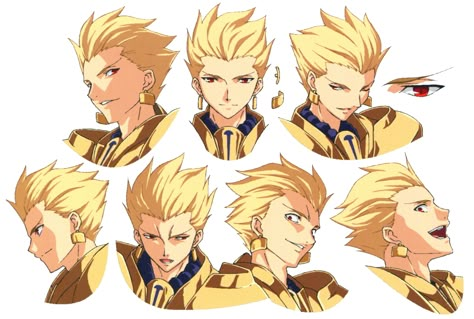 Fate Zero Characters, Fate Gilgamesh, Gilgamesh And Enkidu, Character Turnaround, Fate Characters, Gilgamesh Fate, Fate Anime, Fate Anime Series, Fate Zero