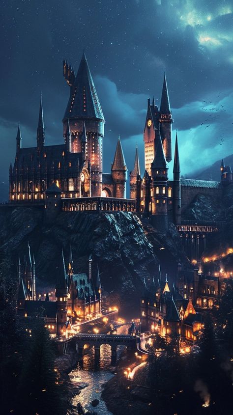 Harry Potter Castle Wallpaper, Harry Potter Background Wallpapers, Hogwarts Castle Wallpapers, Dark Hogwarts Aesthetic, Hogwarts Legacy Wallpaper, Hogwarts Background, Hogwarts Aesthetic Wallpaper, Hogwarts Night, Hogwarts Art Castle