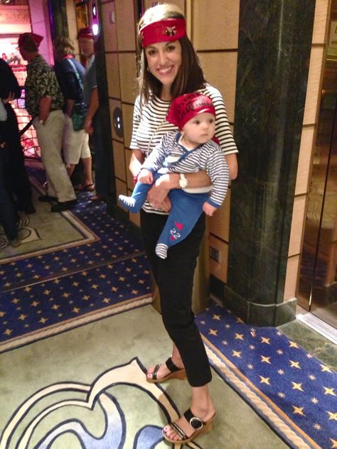 Baby's first Disney Cruise Part 3: Pirate Night. | Mr. and Mrs. Powell Disney Pirate Night, Disney Cruise Pirate Night, First Disney Cruise, Disney Cruise Ideas, August Themes, Disney Attire, Disney Cruise Vacation, Cruise Ideas, Fish Extender