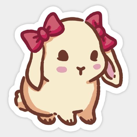 Cute coquette bunny with bows - Coquette Aesthetic - Sticker | TeePublic Coquette Stickers Png, Cute Stickers Printable Kawaii, Coquette Stickers, Collage Notebook, Emojis Aesthetic, Stickers Bonitos, Coquette Bunny, Bunny Stickers, Bows Coquette