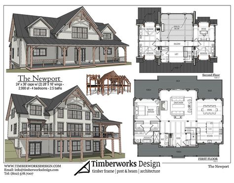 Efficient Kitchen Layout, Kitchen Layout With Island, Timber Frame Home Plans, Timber Frame Plans, Winter House Exterior, Cabin Mansion, Timber Frame House, Log Home Designs, Frame House