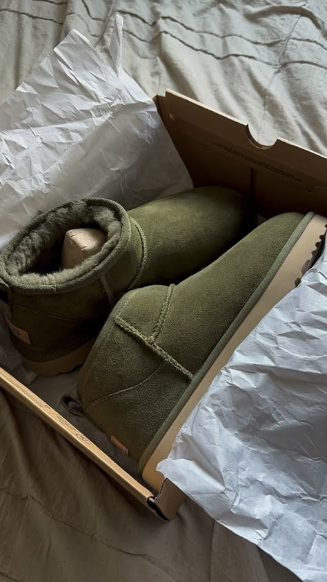 For sale Ugg Ultra Mini Olive, Green Ugg Ultra Mini, Olive Green Uggs Outfit, Green Uggs Boots Outfit, Green Uggs Boots, Green Uggs Outfit, Green Ugg Boots, Green Uggs, Ultra Mini Uggs