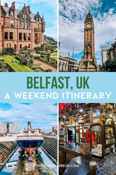 Make the most of 2 days in Belfast with this weekend in Belfast itinerary. From must-see attractions to hidden gems, this is the ideal UK city break with the best things to do in Belfast, Northern Ireland | what to see in belfast | what to do in belfast ireland | places to go in belfast | places to see in belfast | places to visit in belfast | best places to stay in belfast | best places to eat in belfast | best restaurants in belfast | belfast ireland itinerary | best UK city breaks Northern Ireland Itinerary, Things To Do In Belfast, Northern Ireland Travel, Belfast Ireland, Ireland Itinerary, England Trip, Belfast City, Belfast Northern Ireland, Ireland Vacation