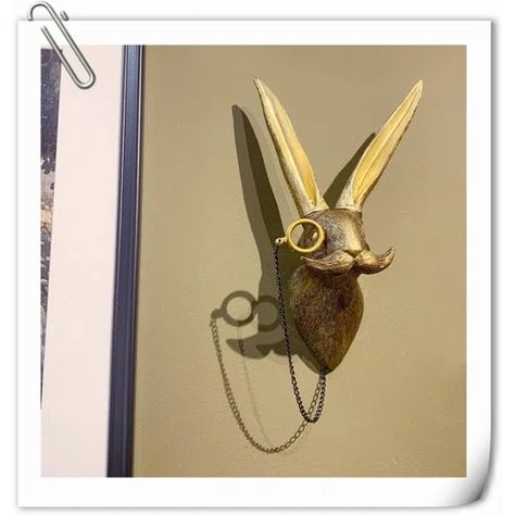 Brass Wall Animal Head | Wayfair Deer Head Mount, Door Remodel, Deer Heads Mount, Faux Deer Head, Animal Head Wall Decor, Animal Head Wall, Yellow Resin, Brass Animals, Animal Head