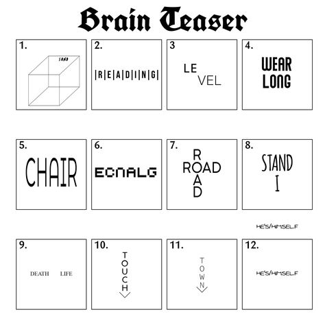 Printable Brain Teasers Brain Boosting Activity Worksheet, Brain Teasers For High School Students, Brain Games For Seniors Printable, Printable Brain Teasers With Answers, Challenging Puzzles Brain Teasers, Brain Games For Adults, Printable Brain Teasers, Games For Seniors, Medical Slp