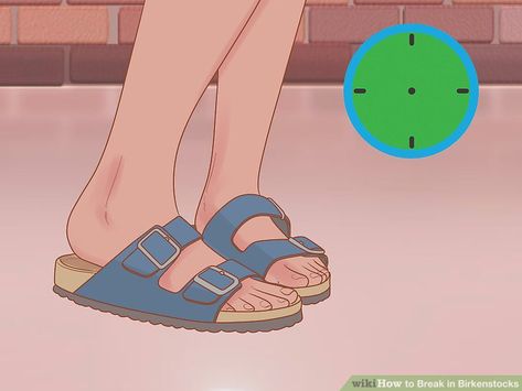 3 Ways to Break in Birkenstocks - wikiHow Leather Birkenstocks, Cork Material, Breaking In, Birkenstock Sandals, Break In, Shoe Care, Beauty Tips, Birkenstock, Period