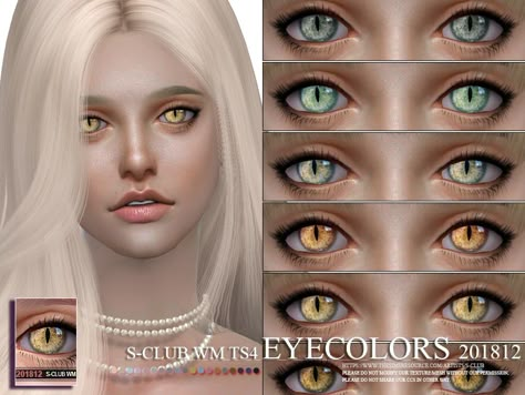 S-Club WM ts4 Eyecolors 201812 Sims 4 Add Ons, Sims 4 Cc Eyes, Sims Packs, Sims 4 Anime, Pelo Sims, Sims 4 Body Mods, Sims 4 Cc Skin, Sims 4 Cc Folder, Sims 4 Gameplay