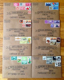 Vintage Stamps Postage, Wedding Invitations Vintage, Hand Lettering Envelopes, Wedding Funny, Stamps Postage, Snail Mail Pen Pals, Gift Baskets For Women, Pen Pal Letters, Trendy Wedding Invitations