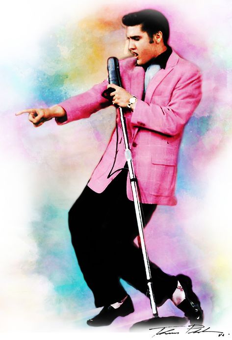 Neo Art Mixed Media Watercolor Art 03-29-2021 Elvis Presley Elvis Presley Sublimation Designs, Elvis In Color, Elvis Art Paintings, Elvis Fan Art, Elvis Pop Art, Elvis Presley Paintings, Elvis Watercolor, Elvis Presley Tattoo, Elvis Presley Drawing