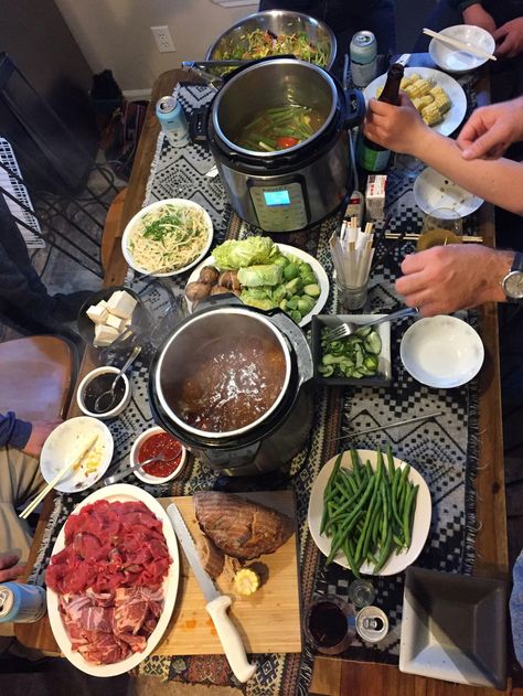 Turning your Instant Pot into a hot pot | Food | jhnewsandguide.com Hot Pot Instant Pot, Instant Pot Hot Pot, Instant Pot Japanese Recipes, Korean Hot Pot Recipe, Hot Pot Aesthetic, Asian Hot Pot Recipe, Korean Hot Pot, Japanese Hot Pot, Freeze Ahead Meals