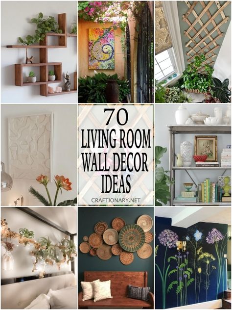 70 Crafty Living Room Wall Decor Ideas - Craftionary Pebble Art Ideas, Wall Decor Trends, Mirror Decor Ideas, Living Room Wall Decor Ideas, Decorations For Living Room, Room Wall Decor Ideas, Diy Nursery Decor, Diy Living Room Decor, Easy Diy Decor