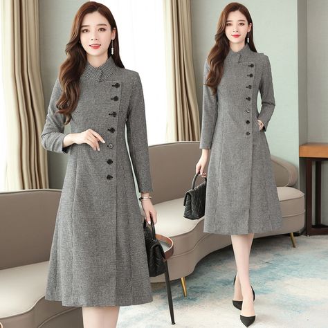 Dress Elegant Casual, Long Dress Korean, Baroque Dress, Cutwork Lace, Woolen Dress, Minimal Dress, Sheath Dresses, Plus Size Formal, Dress Korean