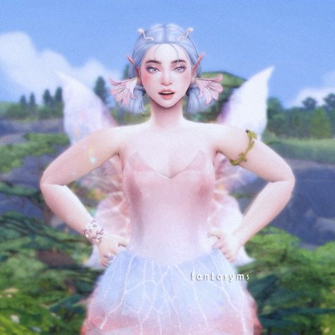 fantasyms on Tumblr Alpha Sims 4 Cc, Alpha Sims, Fairy Ears, Fairy Outfit, Sims 4 Cc, Antennas, Sims Cc, Sims 4, On Tumblr