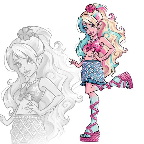 G3 Lagoona, Lagoona Redesign, Gyaru Lagoona, Lagoona Monster High, Lagoona Blue Fanart, Monster High Lagoona, Lagoona Blue Redesign, Monster High Frankie, Monster High Frankie Stein