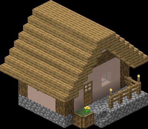 Minecraft Villager House, Minecraft Pack, Casa Minecraft, Minecraft Castle, 2024 Goals, Oak Logs, Minecraft Decorations, Minecraft Stuff, Oak Planks