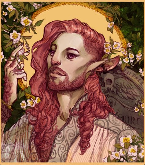 a painting program learning to love?, absolutely adore the new critical role character... Cadeuces Clay, Caduceus Clay, Dnd Critical Role, Critical Role Characters, Critical Role Campaign 2, Critical Role Art, Dnd Races, Adventure Zone, The Mighty Nein