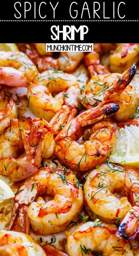 Shrimp Video, Oven Shrimp Recipes, Cooking Raw Shrimp, Oven Baked Shrimp, Raw Shrimp Recipes, Baked Shrimp Recipes, Spicy Garlic Shrimp, Spicy Shrimp Recipes, Cajun Shrimp Recipes