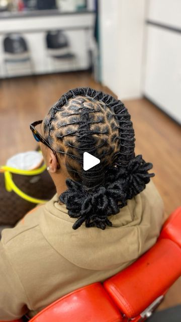 Braided Loc Updo, Loc Mohawk, Dreads Styles Black, Loc Bob, Natural Hair Salon, Short Dreadlocks Styles, Dreads Styles For Women, Loc Updo, Natural Updo