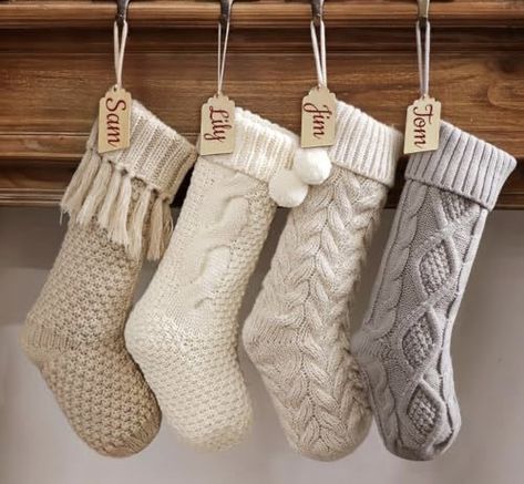 Stocking Decorations, Fireplace Stockings, Personalized Stocking, Family Stockings, Knit Stockings, Christmas Mantel Decorations, Stocking Pattern, Personalized Stockings, Xmas Stockings