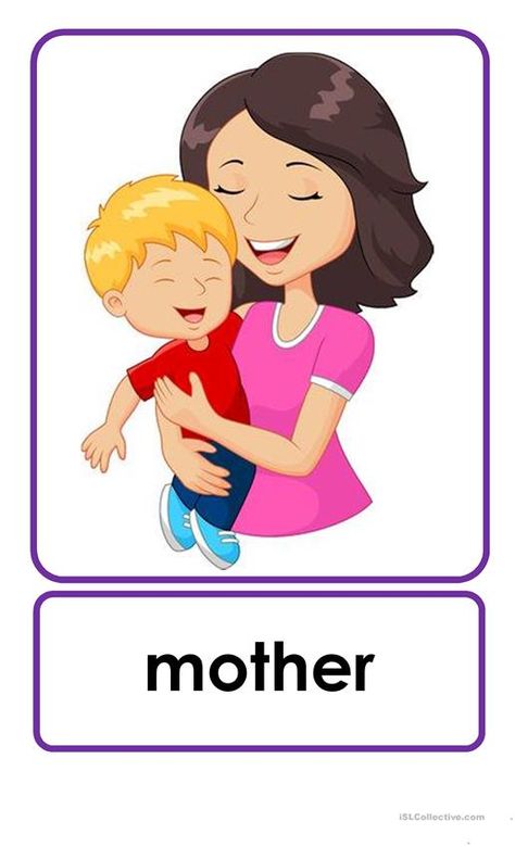 Family Flashcards - English ESL Worksheets Family Members For Kids, Family Flashcards, Flashcard Maker, Family Activities Preschool, Preschool Family, Family Worksheet, English Activities For Kids, Learning English For Kids, Printable Ideas