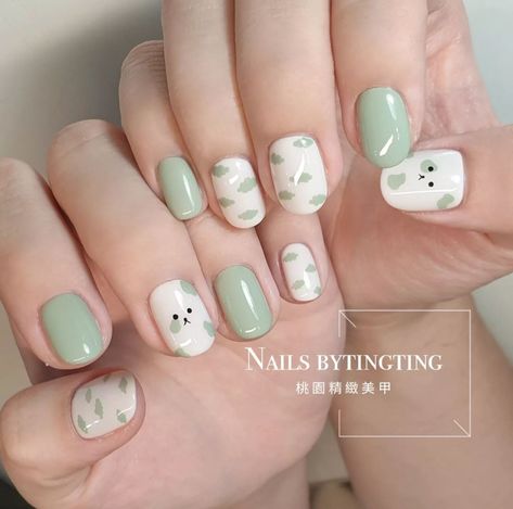 Korean Nail Art Simple Cute, Nail 2022, Nails Paint, Girls Nail Designs, Nagel Design, Minimal Nails Art, Fake Nails Designs, Korean Nail Art, Hello Nails