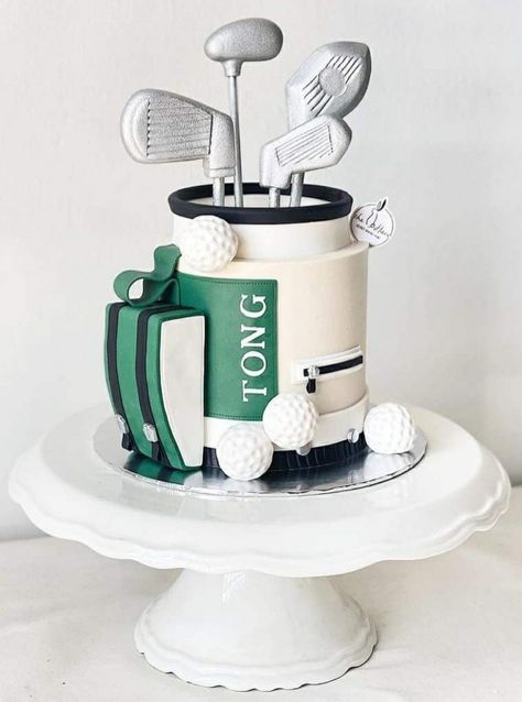 Golf Cake Ideas, Golf Grooms Cake, Best Wishes Birthday, Bae Birthday, Golf Birthday Cake, Name Birthday Cake, Golf Themed Cakes, Write Name On Cake, Happy Birthday Cake With Name