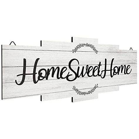 Wall Wedding Decor, Wood Kitchen Signs, Kitchen Plaques, Sign For Bedroom, Home Sweet Home Sign, Large Farmhouse, Hanging Bedroom, Family Wall Decor, Wood Home