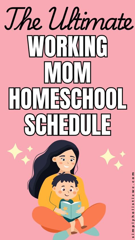 mom and child How To Homeschool And Work Full Time, Homeschool Mom Cleaning Schedule, Homeschool Working Mom, Relaxed Homeschool Schedule, Christian Homeschool Schedule, First Grade Homeschool Schedule, Work From Home Routine Schedule, Time4learning Homeschool, Homeschool Set Up