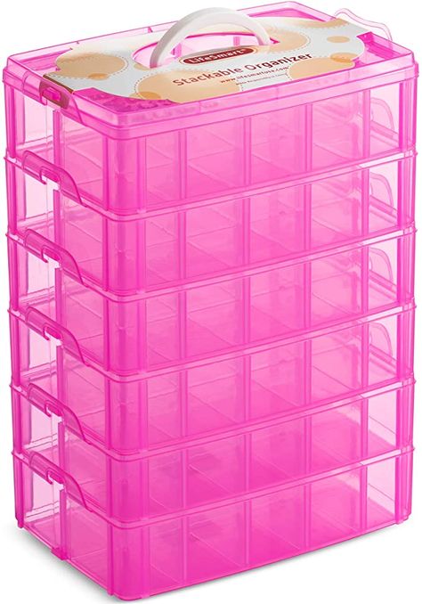 Craft Storage Containers, Small Parts Storage, Small Parts Organizer, Small Plastic Containers, Lego Dimensions, Art And Craft Materials, Bead Storage, Plastic Organizer, Box Diy