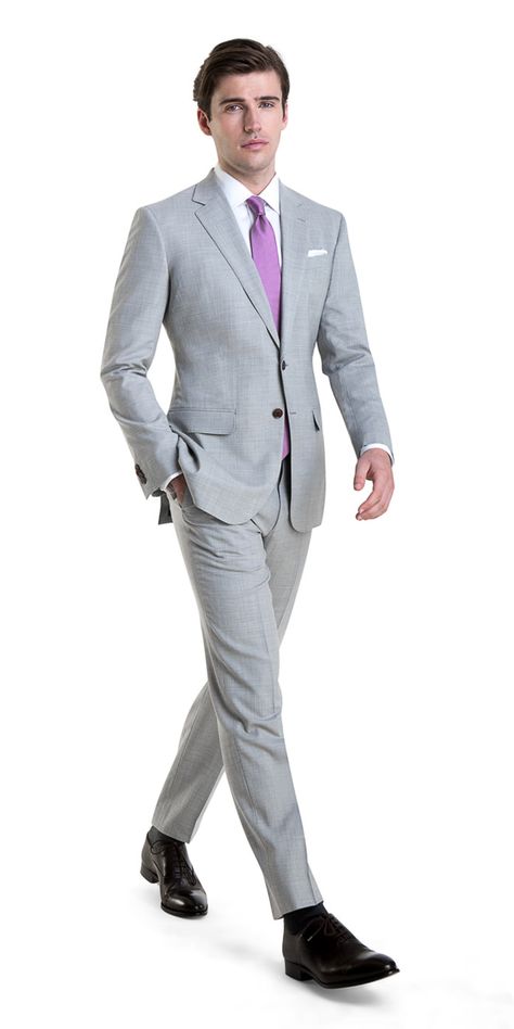 Grey Suit Men, Suit Combinations, Blazer Outfits Men, Light Grey Suits, Personal Image, Brown Suits, Men Formal, Custom Suit, Men’s Suits