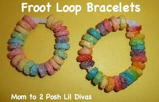 Mom to 2 Posh Lil Divas: Rainbow Theme - Rainbow Fun w/ Food Rainbow Fruit Salad, Activity Chart, Froot Loop, Bracelets Crafts, March Ideas, Irish Theme, March Crafts, Daycare Room, Kids Rainbow