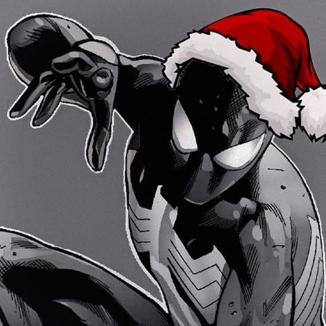 Spidey Icon, Spiderman Christmas, Spiderman Comic Art, Symbiote Spiderman, Image Spiderman, Spiderman Art Sketch, Black Spiderman, Black Comics, Spiderman Artwork