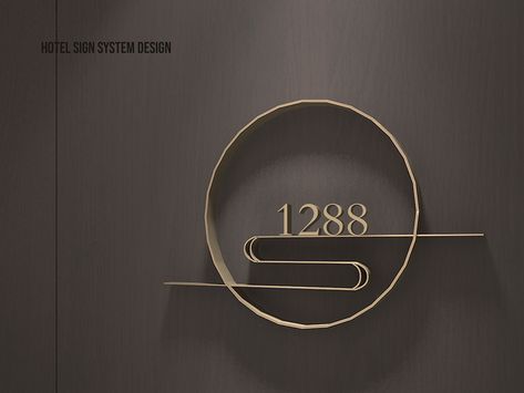 Hotel SIgn System Design on Behance Name Plates Design Ideas, Name Plate Wall Design, House Plate Design, Sign System Design, Name Plate Ideas, Name Board Design, Nameplate Design, Hotel Sign, Hotel Signage