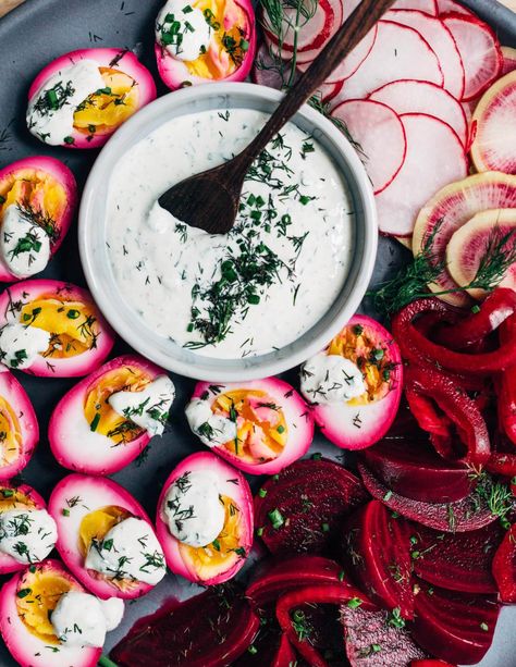 Beet Pickled Eggs, Pickled Eggs Recipe, Yellow Mustard Seeds, Pickled Eggs, Steamed Eggs, Sour Cream Sauce, Garden Herbs, Prepared Horseradish, Horseradish Sauce