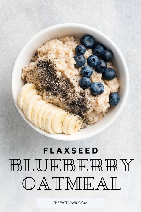 Blueberry flaxseed oatmeal is the perfect breakfast. Healthy, filling, and packed with flavor, this recipe is the right way to start your day. Breakfast With Flaxseed, Tofu Breakfast, Easy Oatmeal Recipes, Best Vegan Breakfast, Best Overnight Oats Recipe, Vegan Smoothie Bowl, Vegan Overnight Oats, Healthy Oatmeal Recipes, Vegan Breakfast Easy