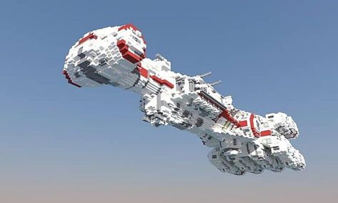 Cr90 Corvette, Star Wars Minecraft, Minecraft Star Wars, Minecraft Build House, Tantive Iv, Lego Helicopter, Minecraft Building Ideas, Minecraft Building Guide, Minecraft Steampunk