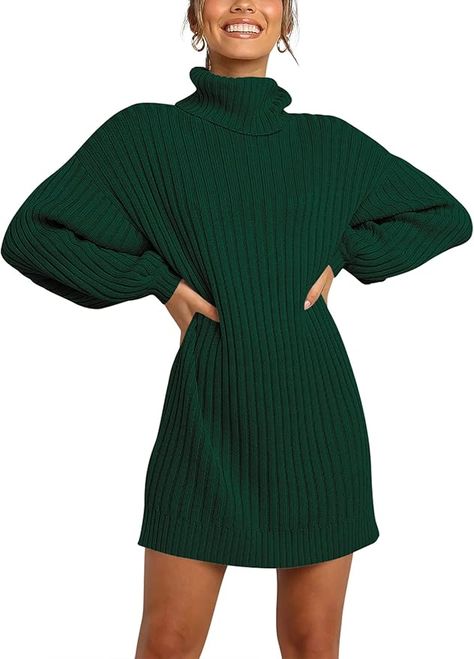 Fall winters casual short dress. 

Fabric typeViscose
Care instructionsMachine Wash
Closure typeZipper
Weave typeRib Dark Green Turtleneck, Casual Short Dress, Oversized Sweater Dress, Knitted Sweater Dress, Balloon Sleeve Sweater, Sweater Mini Dress, Green Turtleneck, Women Turtleneck, Sweater Dress Oversized