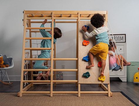 Gym Playground, Playground Climber, Indoor Jungle Gym, Toddler Playground, Wooden Playground, Best Toddler Toys, Toddler Climbing, Kids Indoor Playground, Mental Development