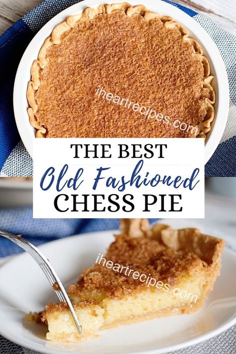 Old Fashioned Chess Pie, Best Chess Pie Recipe, Southern Pies Recipes, Jefferson Davis Pie, Simple Pies Recipe, Chess Pie Recipe Southern, Southern Recipes From The Deep South, Southern Thanksgiving Recipes Desserts, Deep South Recipes