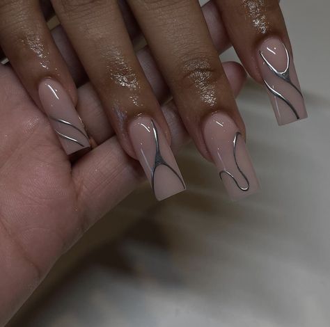 Simple Acrylic Nails, Glow Nails, Classy Acrylic Nails, Short Square Acrylic Nails, Unique Acrylic Nails, Long Square Acrylic Nails, Square Acrylic Nails, Classy Nails, Funky Nails