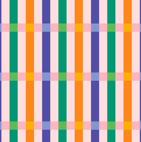 This may be my most favorite simple pattern ever! The colors… the modern take on plaid… I want to put it as a wallpaper in my closet or a pop of color in another surprising space. #patterndesign #surfacepatterndesign #availablepattern #licensethis #licensethispattern #plaidpattern #modernpattern Modern Plaid, Pastel Plaid, Kraft Boxes, A Wallpaper, Oil Pastels, Square Patterns, Pop Of Color, Most Favorite, Modern Pattern