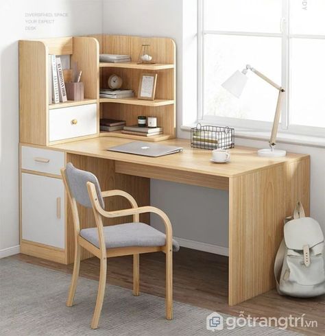 Study Table Designs, Study Desk Decor, Study Room Design, Study Room Decor, Small Room Design, Room Design Bedroom, Study Table, A Desk, Room Ideas Bedroom