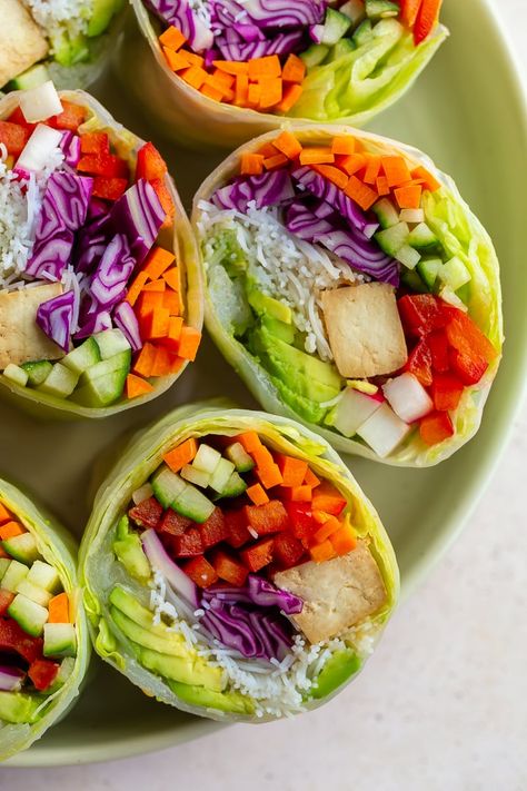 If you're looking for a simple Summer Roll recipe that's loaded with veggies, protein, AND easy to make, then look no further! I love making these extra big for ease and like how many veggies I can stuff into 1 roll! Summer Rolls Recipe, Veggie Rolls, Summer Roll, Summer Rolls, Simple Summer, Roll Recipe, Egg Roll, Egg Rolls, Rolls Recipe