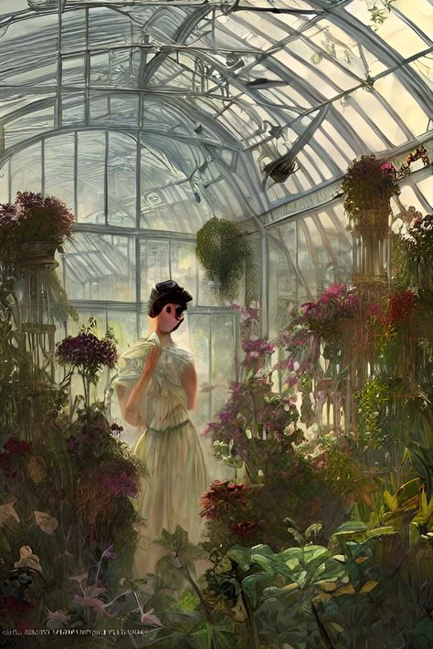 Website Aesthetic, Victorian Greenhouse, The Conjuring, Fossil, Paintings, Flowers, Quick Saves, Art