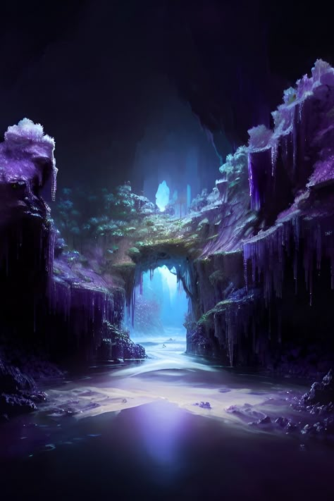 Fantasy Cavern City, Dark Caverns Fantasy Art, Crystal Cave Concept Art, Amethyst Cave Minecraft, Fantasy Cave City, Fantasy Cave Entrance, Fantasy Crystal Cave, Crystal Cave Fantasy Art, Fantasy Cave Art